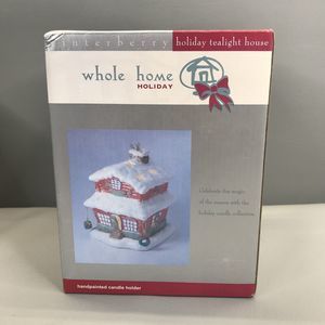 Whole Home Holiday Winterberry Holiday Tealight House Candle Collection M81354